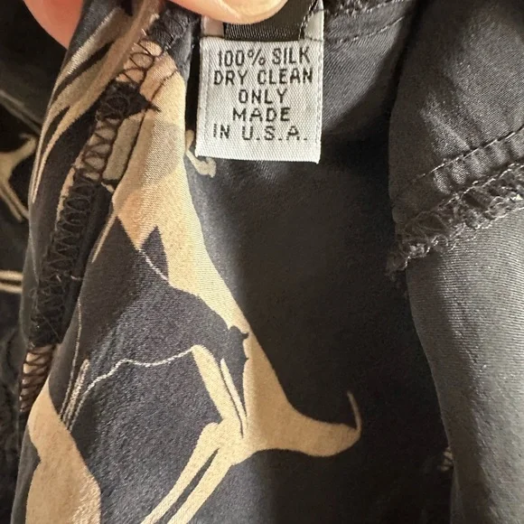 Ulla Johnson Silk Deer Black/ Gold Tunic Mini Dress size 2 EUC - Picture 6 of 8